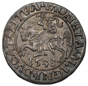 Sigismondo II Augusto, mezzo penny 1548, Vilnius - LI/LITVA