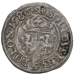 Stefan Batory, shilling 1586, Olkusz - NH sur couronne