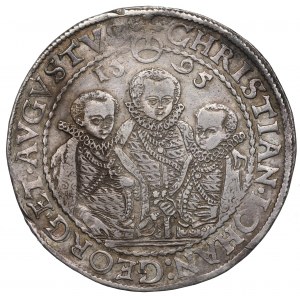 Nemecko, Sasko, Kristian II, Ján Juraj I., Augustus, Thaler 1595