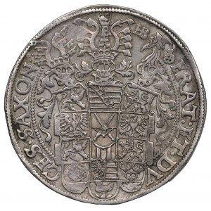 Allemagne, Saxe, Krystian II, Jean-Georges I, Auguste, Thaler 1595