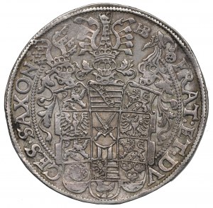 Germania, Sassonia, Krystian II, Giovanni Giorgio I, Augusto, Thaler 1595