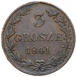 Russische Teilung, Nikolaus I., 3 Pfennige 1841