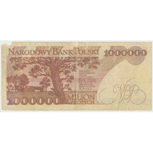 III RP, 1 mln złotych 1991 C - nie wyłapane fałszerstwo