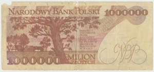 III RP, 1 mln złotych 1991 C - nie wyłapane fałszerstwo