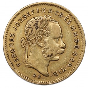 Węgry, 10 franków=4 forinty 1880