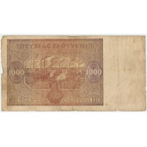 People's Republic of Poland, 1000 zloty 1946 A.