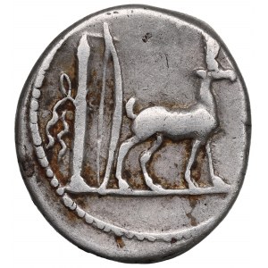Repubblica Romana, Cn. Plancius (55 a.C.), Denario