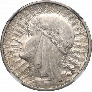 II RP, 2 Zloty 1932, Kopf einer Frau - NGC MS61