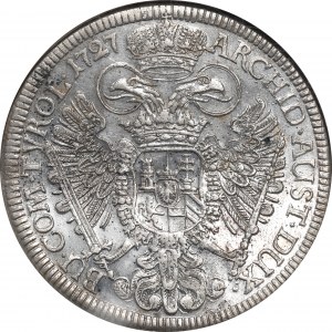 Rakousko, Karel VI., tolar 1727 - NGC MS60