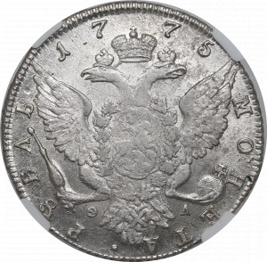 Russie, Catherine II, Rouble 1775 ФЛ - NGC AU55