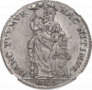 Pays-Bas, Utrecht, 1 florin 1794 - NGC MS64