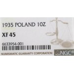 II RP, 10 złotych 1935 Piłsudski - NGC XF45