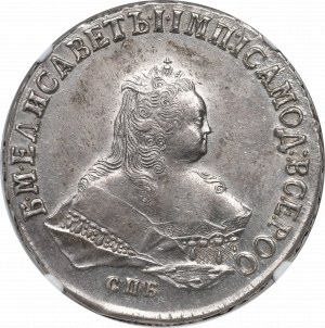 Russia, Elisabeth, Roubl 1751 - NGC AU Details