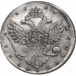 Rusko, Anna, Rubel 1737 - NGC XF Podrobnosti