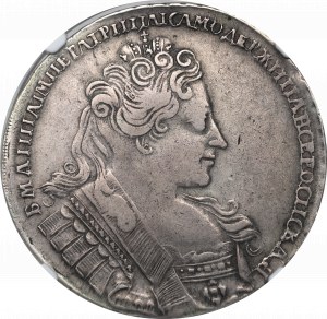 Rusko, Anna, Rubel 1732 - NGC VF Podrobnosti