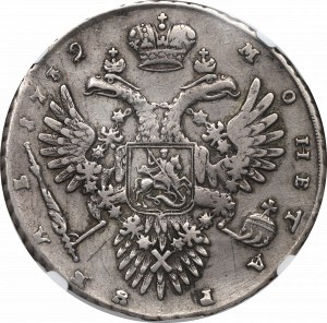 Russia, Anna, Rubel 1732 - NGC VF Dettagli