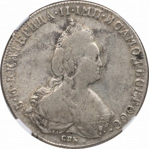 Rusko, Katarína II, rubľ 1785 - NGC VF20