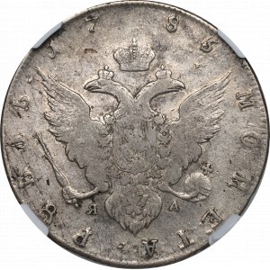 Russia, Caterina II, Rublo 1785 - NGC VF20