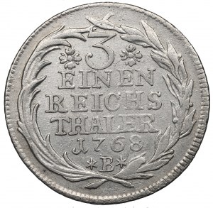 Germania, Prussia, Federico II, 1/3 di tallero 1768 B