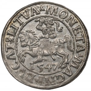 Sigismund II Augustus, Halfgroat 1547, Vilnius - LI/LITVA