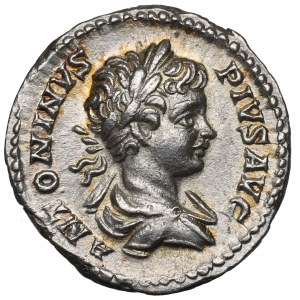 Römisches Reich, Caracalla, Denar - TEIL MAX PONT TR P IIII