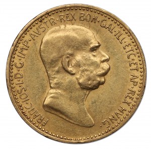Autriche, François-Joseph Ier, 10 couronnes 1908