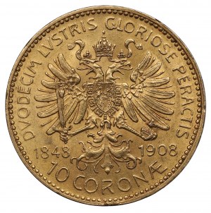 Austria, Franz Joseph, 10 kronen 1908