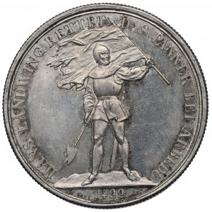 Švýcarsko, 5 franků 1869 - Střelecký festival v Zugu