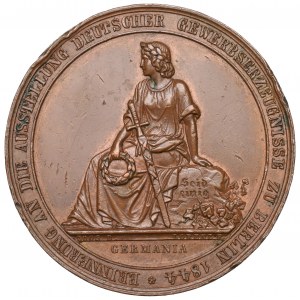 Německo, medaile z výstavy obchodních výrobků v Berlíně 1844