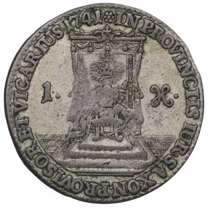 Auguste III Sas, denier du vicaire 1741