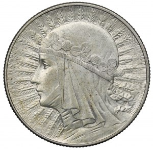 II RP, 5 zl. 1933 Hlava ženy