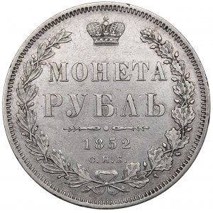 Russia, Nicola I, Rublo 1852 ПА