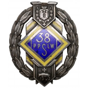 II RP, dôstojnícky odznak 38. pešieho pluku ľvovských strelcov, Przemyśl - Gontarczyk, Varšava