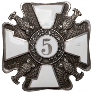 II RP, Officer's badge of the 5th Podhale Rifle Regiment, Przemyśl - Gontarczyk, Warsaw