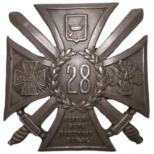 II RP, Soldier's badge of the 28th Kaniowski Rifle Regiment - Gontarczyk, Warsaw