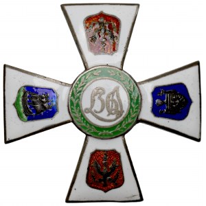 II RP, distintivo da ufficiale del 36° Reggimento di Fanteria della Legione Accademica, Varsavia - Gontarczyk Varsavia