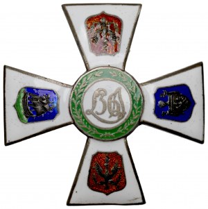 II RP, distintivo da ufficiale del 36° Reggimento di Fanteria della Legione Accademica, Varsavia - Gontarczyk Varsavia