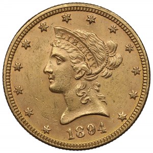 ÉTATS-UNIS, 10 DOLLARS 1894