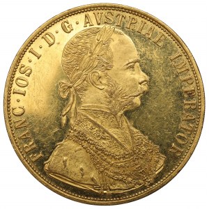 Austria, Francesco Giuseppe, 4 ducati 1915 - variante rara