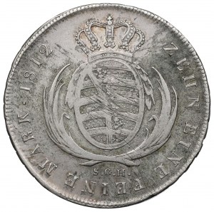 Allemagne, Saxe, Frédéric Auguste Ier, Thaler 1812, Dresde