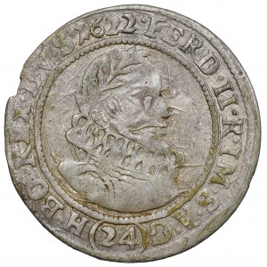 Silesia under Habsburg rule, Ferdinand II, 24 krajcary 1622, Glogow - UNSIGNED