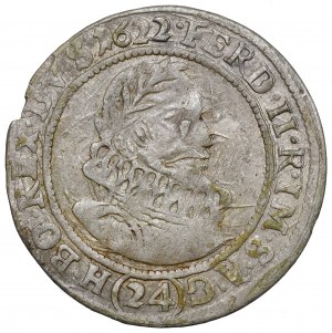 La Silésie sous la domination des Habsbourg, Ferdinand II, 24 krajcary 1622, Głogów - UNTITLED