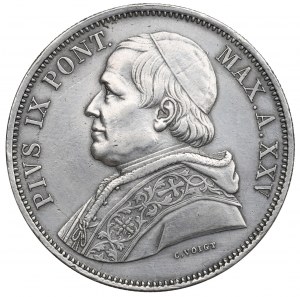 Vatican, Pius IX, 5 lire 1870