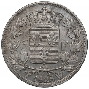 Francie, 5 franků 1828