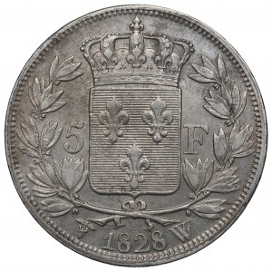 Francie, 5 franků 1828