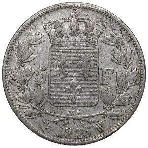 Francie, 5 franků 1826