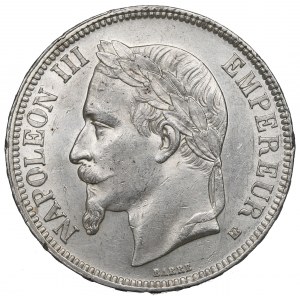Francia, 5 franchi 1868