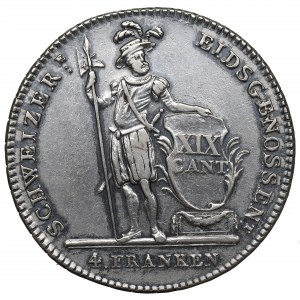Švajčiarsko, Luzern, 4. frank 1814