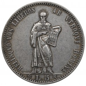 Saint-Marin, 5 lires 1898