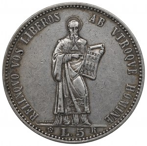 Saint-Marin, 5 lires 1898